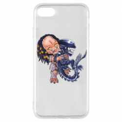 Чехол для iPhone 7 Alien vs Predator - PrintSalon