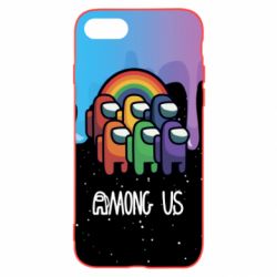 Чехол для iPhone 7 Among Us art paints - PrintSalon