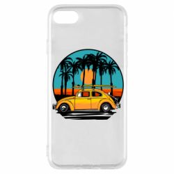 Чехол для iPhone 7 Car and sunset - PrintSalon