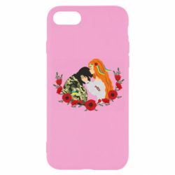 Чохол для iPhone 7 Дівчина цілує солдата - PrintSalon