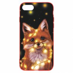Чохол для iPhone 7 Fox And Christmas Lights - PrintSalon