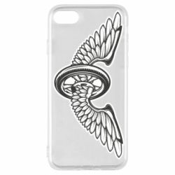 Чехол для iPhone 7 Колесо и крылья - PrintSalon