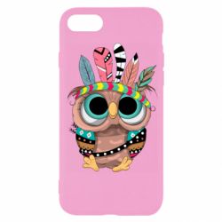 Чехол для iPhone 7 Little owl with feathers - PrintSalon
