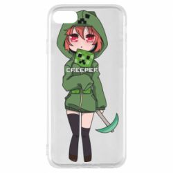 Чехол для iPhone 7 Minecraft anime