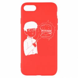 Чехол для iPhone 7 Моб Психо и гамбургер - PrintSalon
