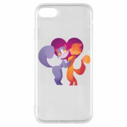 Чохол для iPhone 7 Парочка. Котики - PrintSalon