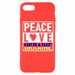 Чехол для iPhone 7 PEACE LOVE UKRAINE - PrintSalon