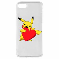 Чехол для iPhone 7 Pikachu Heart - PrintSalon