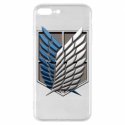 Чехол для iPhone 7 Plus Attack Titan Survey Corps Logo 3D