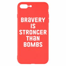 Чехол для iPhone 7 Plus Bravery is stronger - PrintSalon