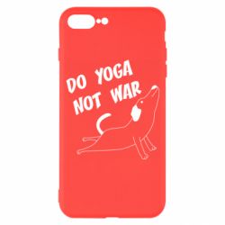 Чехол для iPhone 7 Plus Do yoga not war - PrintSalon