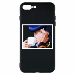 Чехол для iPhone 7 Plus Higashikata Josuke drinking tea - PrintSalon