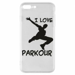 Чехол для iPhone 7 Plus I love parkour - PrintSalon