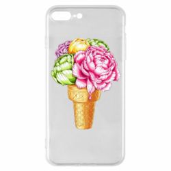 Чехол для iPhone 7 Plus Ice cream flowers - PrintSalon