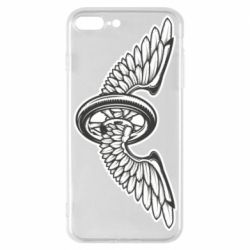Чехол для iPhone 7 Plus Колесо и крылья - PrintSalon