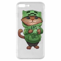 Чехол для iPhone 7 Plus Кот Майнкрафт - PrintSalon