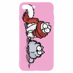 Чехол для iPhone 7 Plus Кот Саймона Зима - PrintSalon