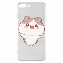 Чехол для iPhone 7 Plus Котик обнимает тебя - PrintSalon