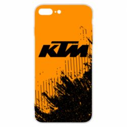 Чехол для iPhone 7 Plus KTM and grunge background - PrintSalon