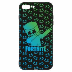 Чехол для iPhone 7 Plus Marshmello Fortnite Dab Neon - PrintSalon