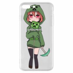 Чехол для iPhone 7 Plus Minecraft anime - PrintSalon