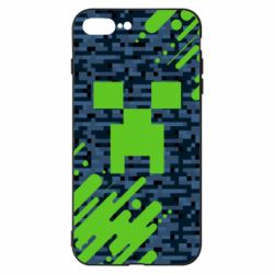 Чехол для iPhone 7 Plus Minecraft Creeper - PrintSalon