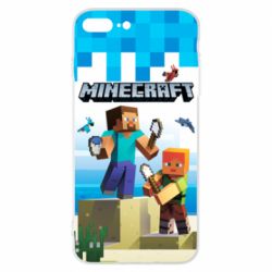 Чехол для iPhone 7 Plus Minecraft summer - PrintSalon