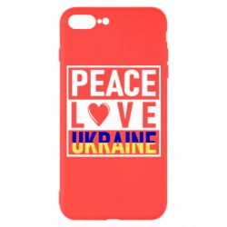 Чехол для iPhone 7 Plus PEACE LOVE UKRAINE-PrintSalon Чехол для iPhone 7 Plus PEACE LOVE UKRAINE