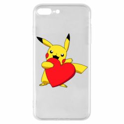 Чехол для iPhone 7 Plus Pikachu Heart - PrintSalon