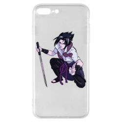 Чехол для iPhone 7 Plus Sasuke with katana - PrintSalon
