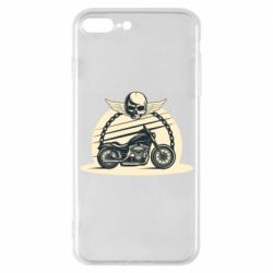 Чехол для iPhone 7 Plus Skull and Bike - PrintSalon