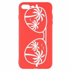 Чехол для iPhone 7 Plus Sunglasses And Palm Trees - PrintSalon