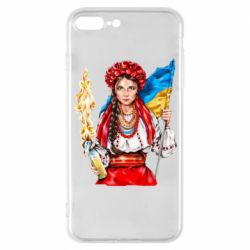 Чехол для iPhone 7 Plus Украинская девушка в венку - PrintSalon