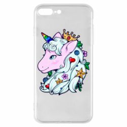 Чехол для iPhone 7 Plus Unicorn Princess - PrintSalon