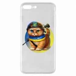 Чехол для iPhone 7 Plus Военный котик - PrintSalon