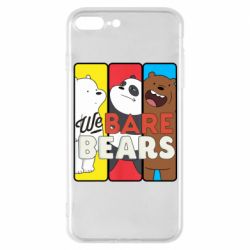 Чехол для iPhone 7 Plus We bare bears collage - PrintSalon
