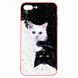 Чехол для iPhone 7 Plus Yin and Yang cats - PrintSalon