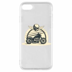 Чехол для iPhone 7 Skull and Bike - PrintSalon
