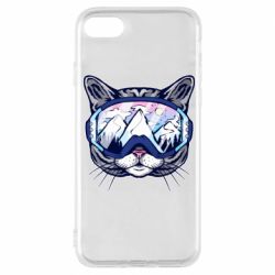 Чехол для iPhone 7 Snowboard Cat - PrintSalon