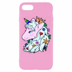 Чехол для iPhone 7 Unicorn Princess - PrintSalon