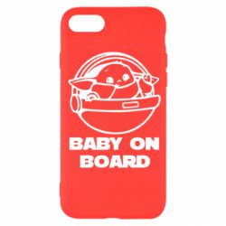 Чехол для iPhone 7 Вaby on board - PrintSalon