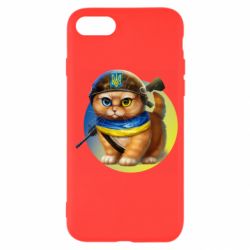 Чехол для iPhone 7 Военный котик - PrintSalon