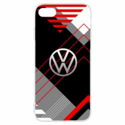 Чехол для iPhone 7 Volkswagen logo and abstraction - PrintSalon