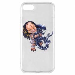Чехол для iPhone 8 Alien vs Predator - PrintSalon