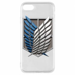 Чехол для iPhone 8 Attack Titan Survey Corps Logo 3D - PrintSalon