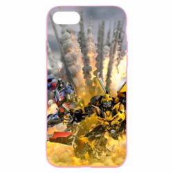 Чохол для iPhone 8 Bumblebee and Optimus Prime - PrintSalon