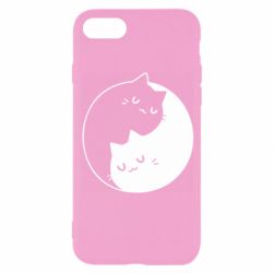 Чехол для iPhone 8 Cute yin yang cats - PrintSalon