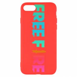 Чехол для iPhone 8 Free fire gradient logo - PrintSalon