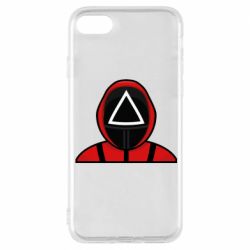 Чехол для iPhone 8 Игра в кальмара Soldier - PrintSalon