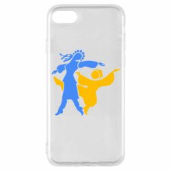 Чехол для iPhone 8 Гопак. Девушка и парень - PrintSalon